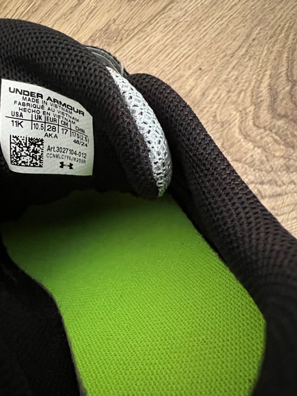 Under Armour shoes- size toddler 11 - Picture 6 of 6